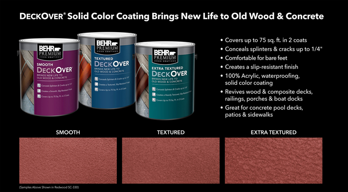 BEHR Premium DeckOver 5 gal. SC533 Cedar Naturaltone